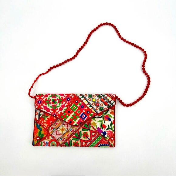 New Purse Cross Bag Handmade Embroidered Colorful Patterned - Picture 4 of 8